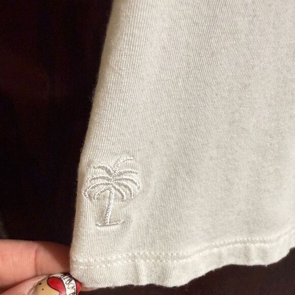 Lilly Pulitzer Cream Off-Shoulder Ruffle Blouse - Picture 6 of 8